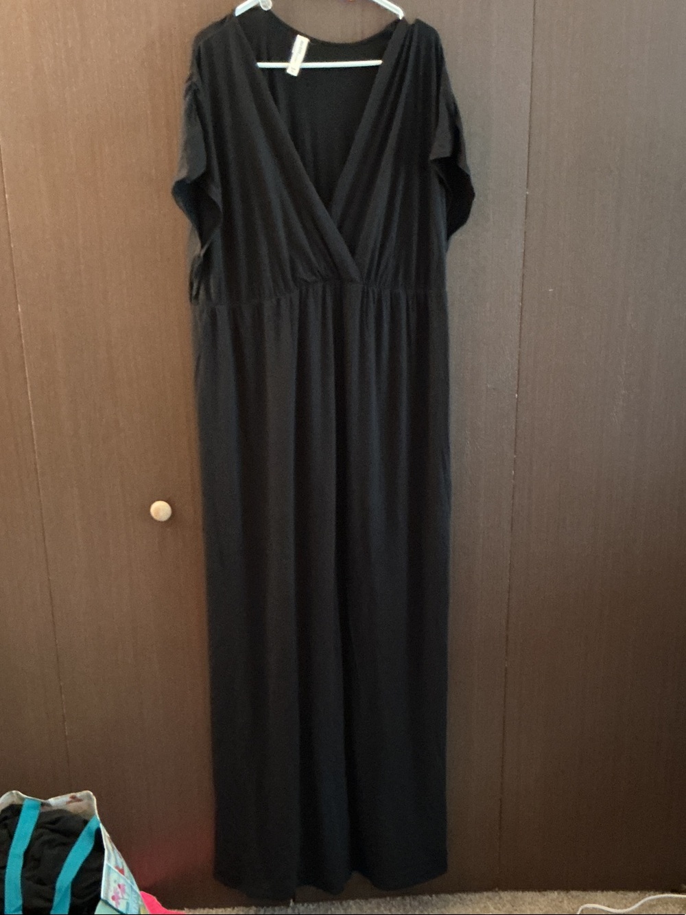 Lane Bryant black maxi swin dress